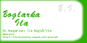 boglarka ila business card